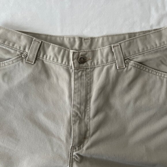 Lee Women's Carpenter Pants, Lee Riveted, Khaki Color, Size 14 Petite. EUC! - Picture 7 of 15